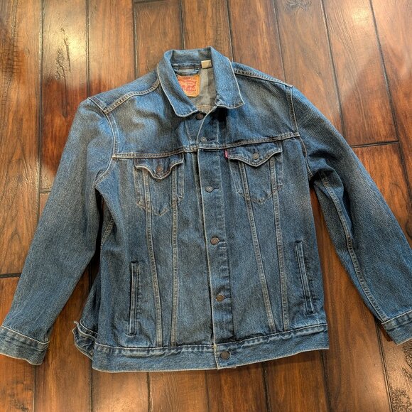 Levi's Jacket Mens Large Blue Trucker Denim Button Front XXL 72334-0321 - Picture 1 of 9